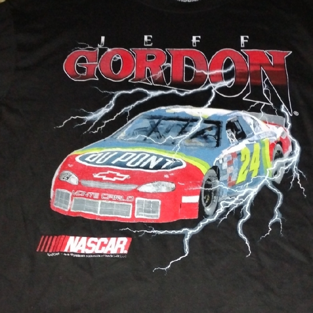 Men's Black XL Nascar Jeff Gordon Dupont Car Racing Shirt